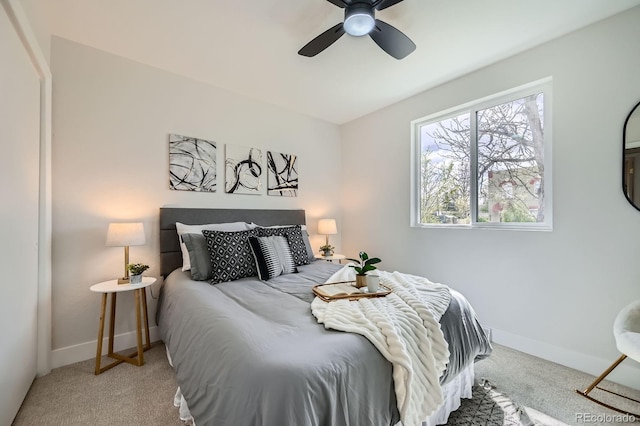 1040 Grove St, Denver, CO 80204 - bedroom with carpet, a ceiling fan, and baseboards