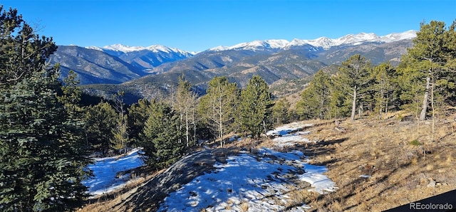 view of mountain feature