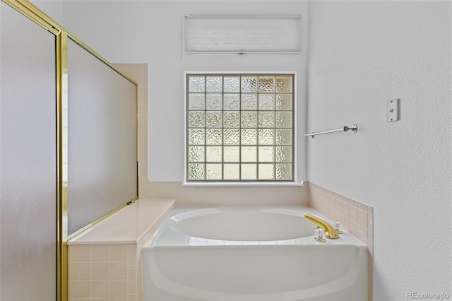 15876 Double Eagle Dr, Morrison, CO 80465 - full bath featuring plenty of natural light, a bath, and a shower with door