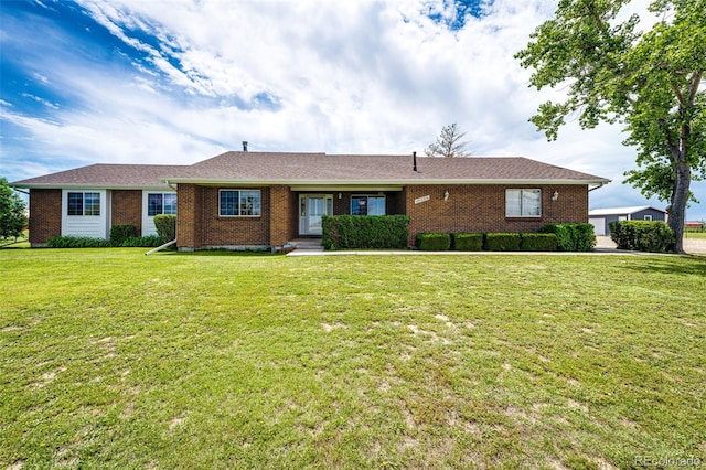 41020 US Highway 36, Bennett, CO 80102 - single story home featuring brick siding and a front lawn