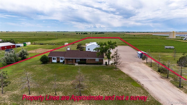 41020 US Highway 36, Bennett, CO 80102 - overview of rural landscape featuring property boundaries highlighted