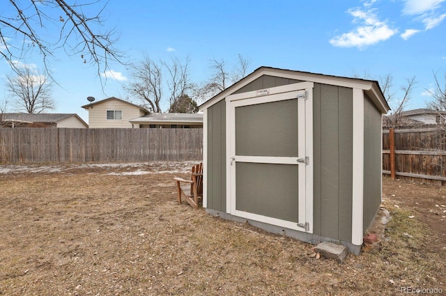 view of outbuilding