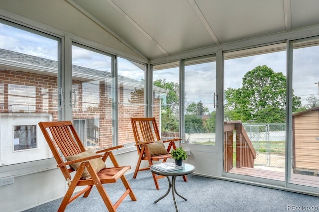 10420 Marion St, Northglenn, CO 80233 - sunroom featuring vaulted ceiling and plenty of natural light