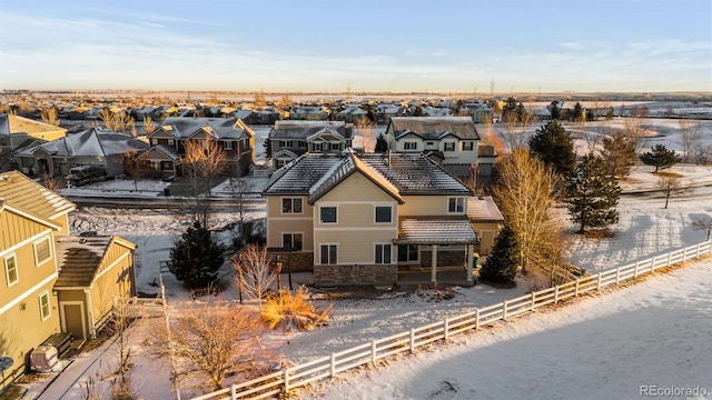 birds eye view of property