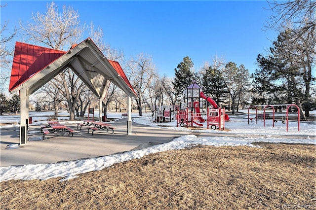 view of jungle gym