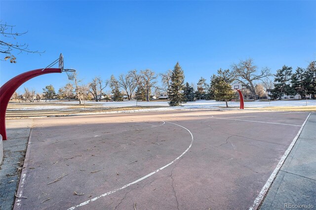 view of sport court