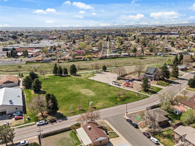 bird's eye view featuring a residential view