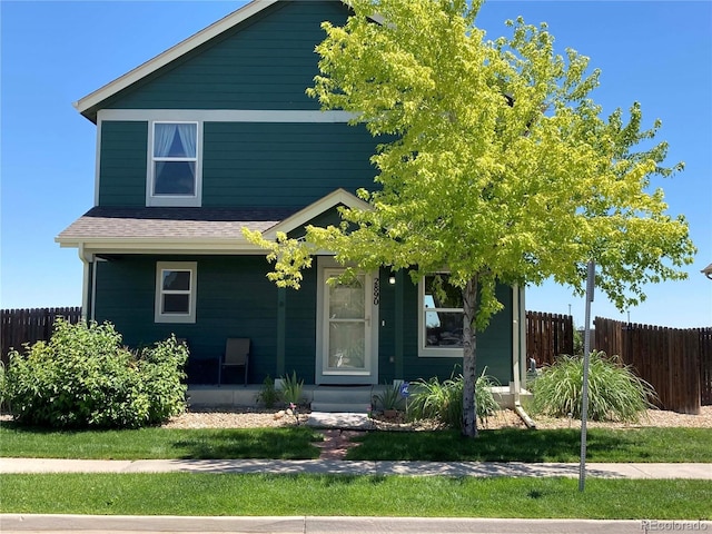 view of front of home