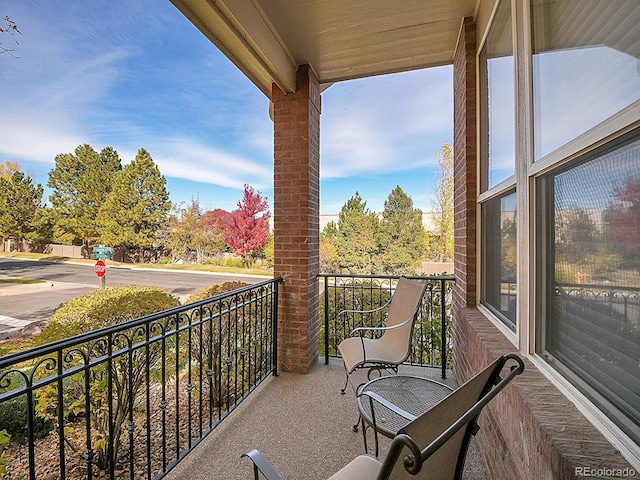 view of balcony