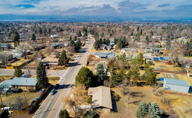 bird's eye view featuring a residential view