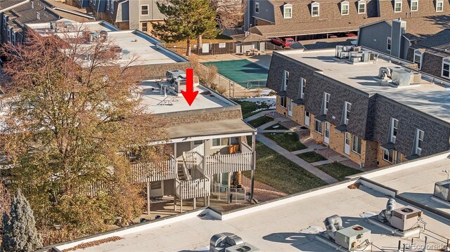 1496 S Pierson St Unit 116, Denver, CO 80232 - aerial perspective of suburban area