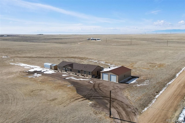 bird's eye view featuring a rural view