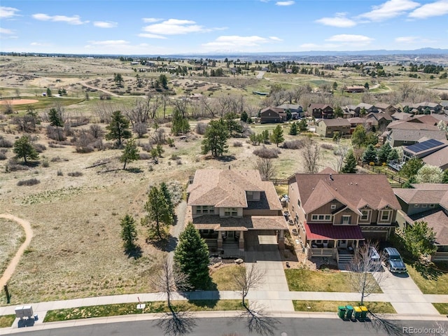 aerial view of residential area