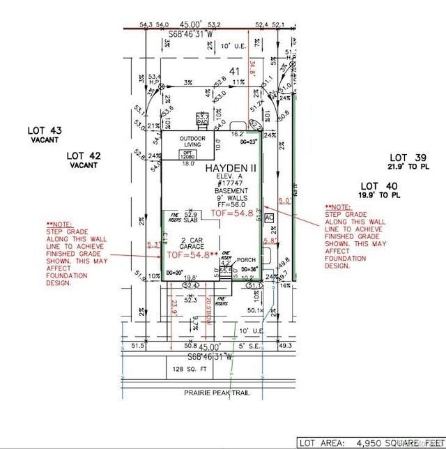 17747 Prairie Peak Trl, Parker, CO 80134 - property floor plan
