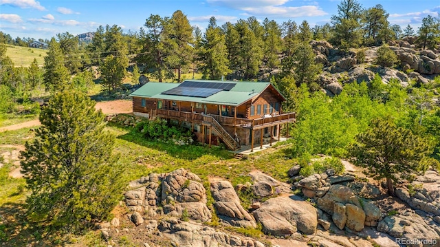 3980 County Rd 71, Guffey, CO 80820 - aerial view of property and surrounding area