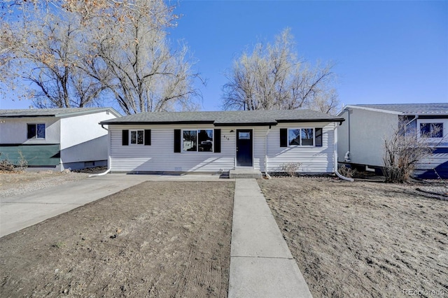 view of ranch-style house