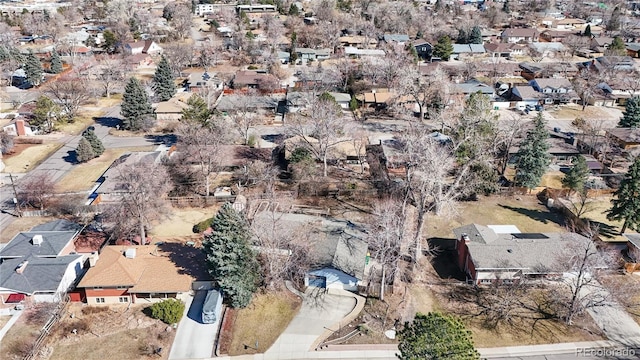 birds eye view of property featuring a residential view