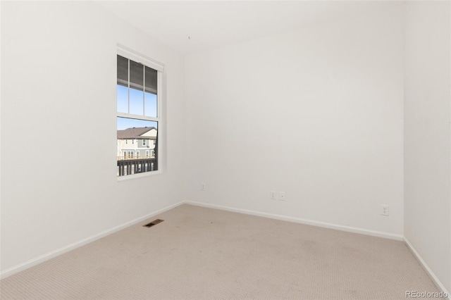 view of carpeted empty room