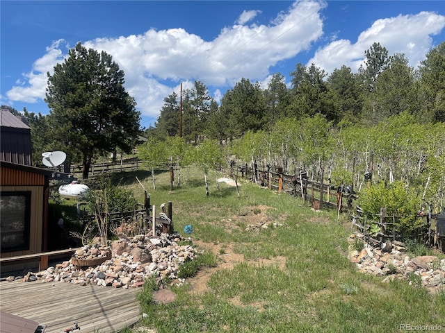 60 Pawnee Path, Lake George, CO 80827 - view of yard with a deck