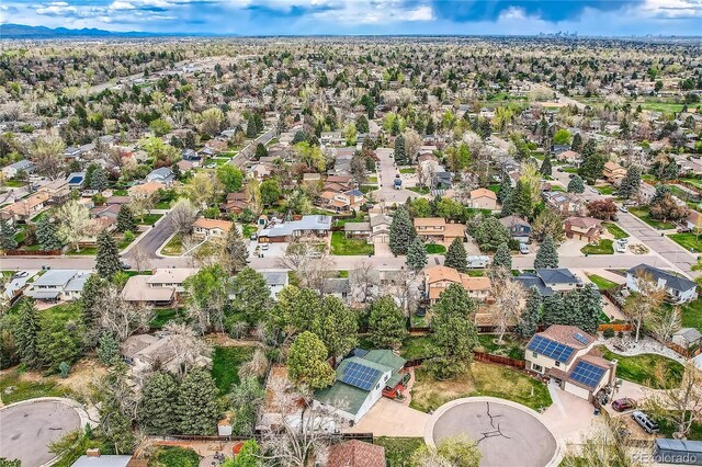 drone / aerial view featuring a residential view