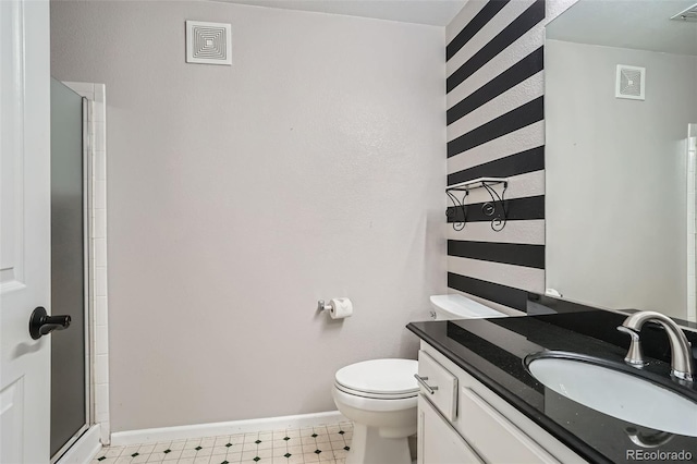 3252 E 103rd Dr Unit 708, Denver, CO 80229 - full bath featuring vanity, tile patterned floors, and a stall shower