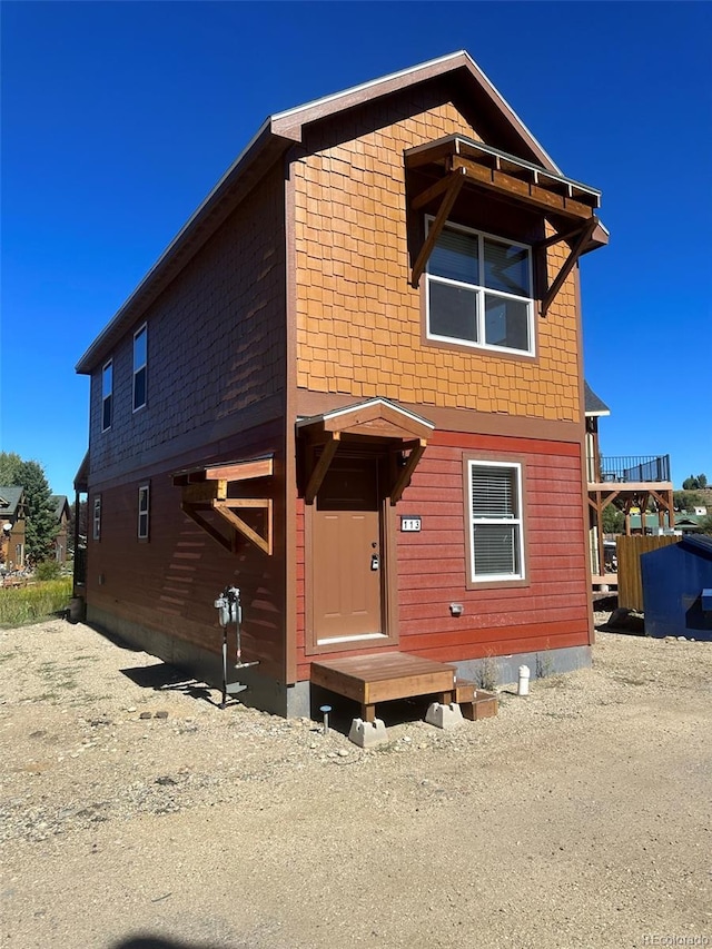 view of rear view of house