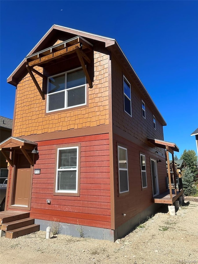 view of back of property