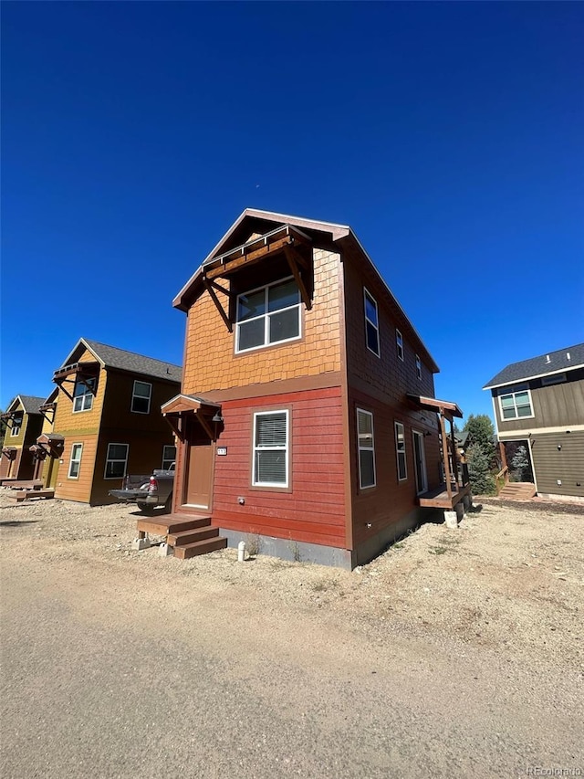 view of rear view of property