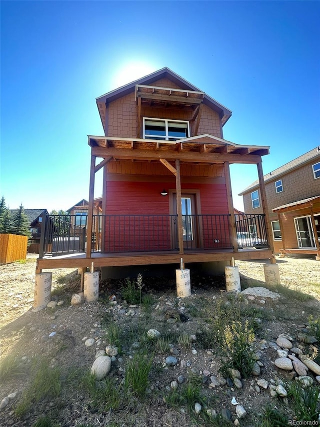 view of rear view of property