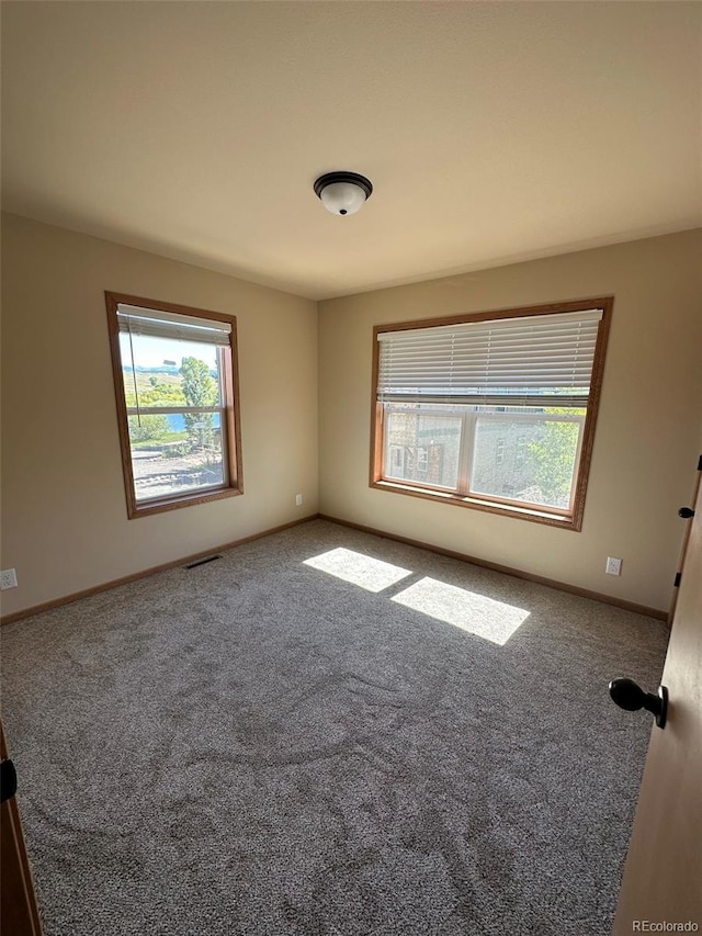 view of carpeted empty room