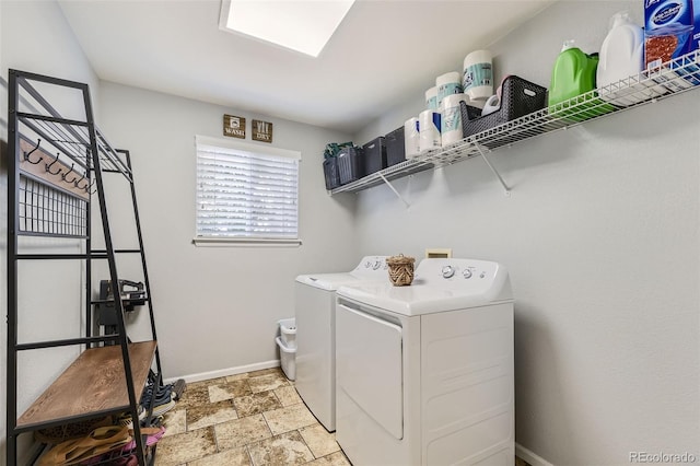 laundry room with washer and clothes dryer