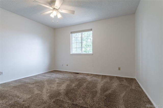 8463 Everett Way Unit B, Arvada, CO 80005 - carpeted spare room with a textured ceiling and a ceiling fan