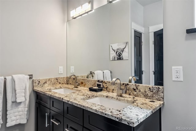 255 Flannigan Cir, Alma, CO 80420 - full bath with double vanity and a sink