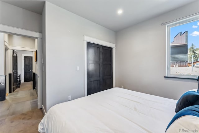 255 Flannigan Cir, Alma, CO 80420 - bedroom with light colored carpet and recessed lighting