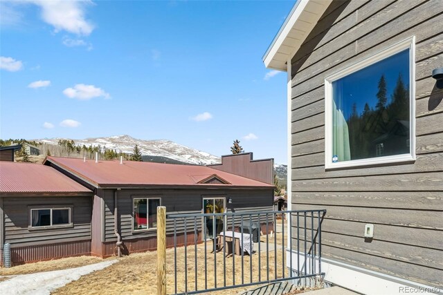 255 Flannigan Cir, Alma, CO 80420 - exterior space with a mountain view and metal roof