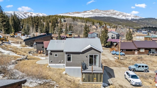 255 Flannigan Cir, Alma, CO 80420 - rear view of house featuring a residential view and a mountain view