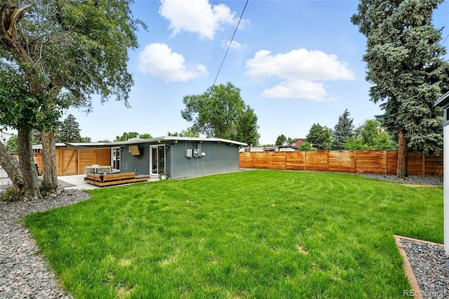 1440 S Clermont St, Denver, CO 80222 - view of yard featuring a deck