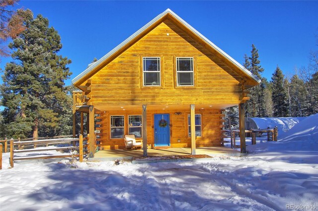 1245 Blossom Rd, Woodland Park, CO 80863 - exterior space with a porch