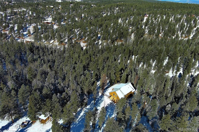 1245 Blossom Rd, Woodland Park, CO 80863 - view of snowy aerial view