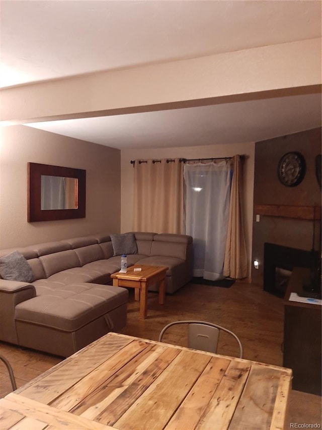 1525 Shadow Run Frontage Unit 204, Steamboat Springs, CO 80487 - living area with wood finished floors