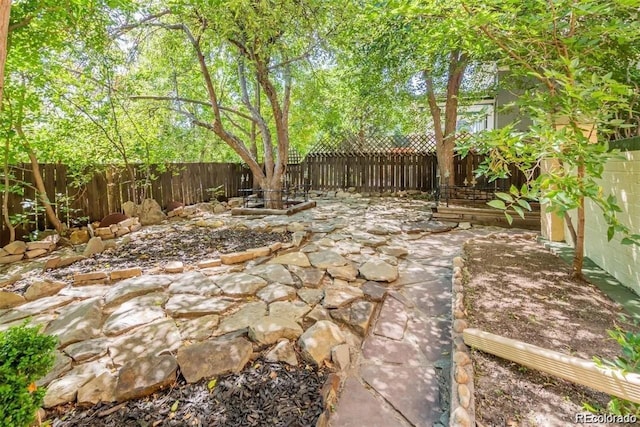 view of patio / terrace featuring a fenced backyard