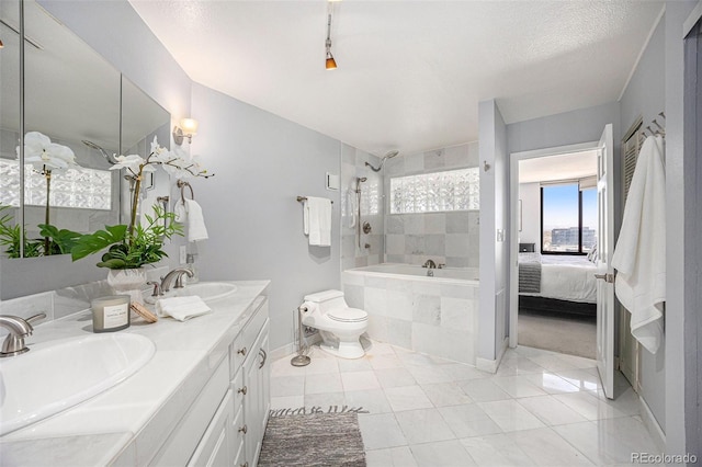 1625 Larimer St Unit 2601, Denver, CO 80202 - bathroom with double vanity, ensuite bathroom, and tile patterned flooring