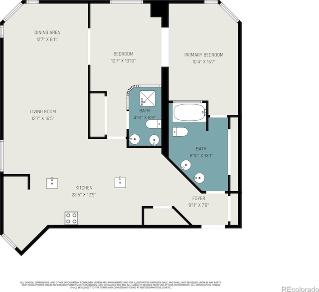 1625 Larimer St Unit 2601, Denver, CO 80202 - view of home floor plan