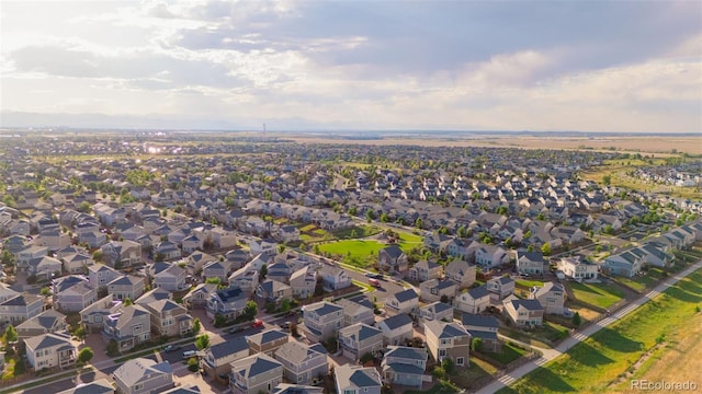213 S Old Hammer Ct, Aurora, CO 80018 - aerial view of property and surrounding area with nearby suburban area