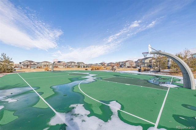 view of sport court