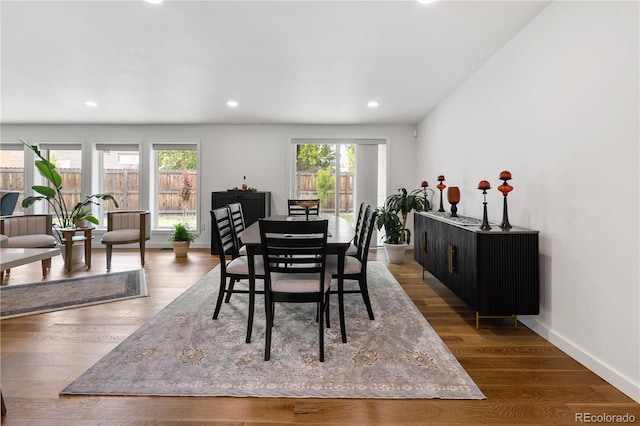 2175 S Joliet St, Aurora, CO 80014 - dining space with plenty of natural light, recessed lighting, and wood finished floors
