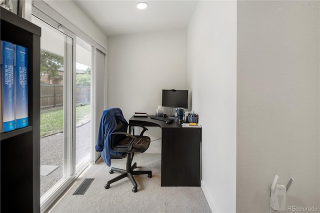2175 S Joliet St, Aurora, CO 80014 - carpeted office with baseboards and recessed lighting