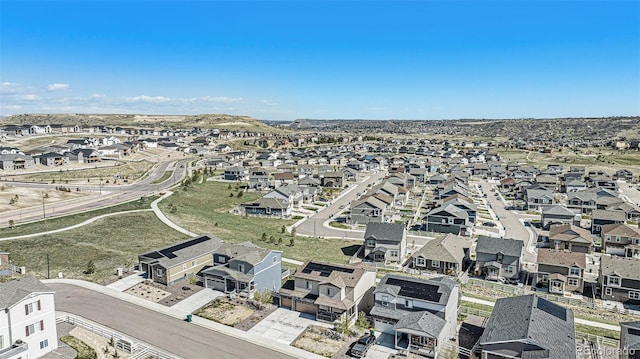 drone / aerial view with a residential view