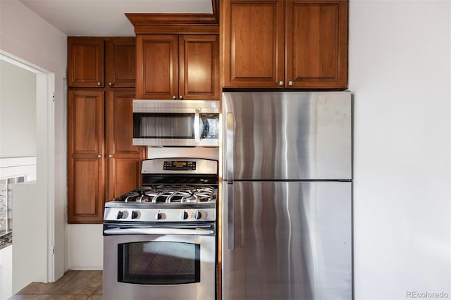 kitchen featuring appliances with stainless steel finishes