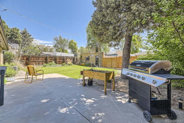 2844 Bellaire St, Denver, CO 80207 - view of patio featuring grilling area